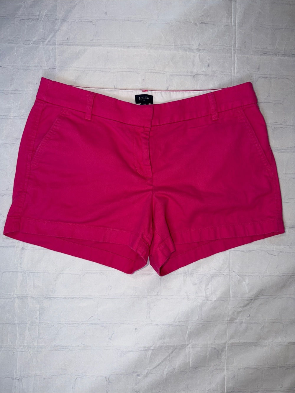 J. Crew Hot Pink Cotton Shorts
